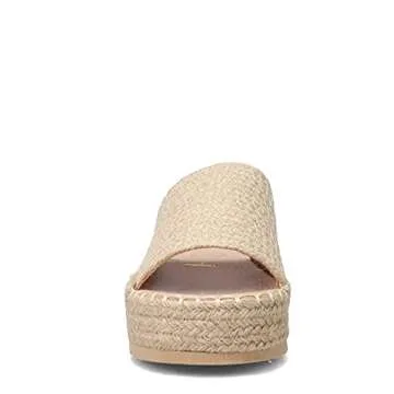 Coconuts by Matisse Womens Del Mar Espadrille Platform Casual Sandals Casual Low Heel 1-2" - Beige - Size 9 B