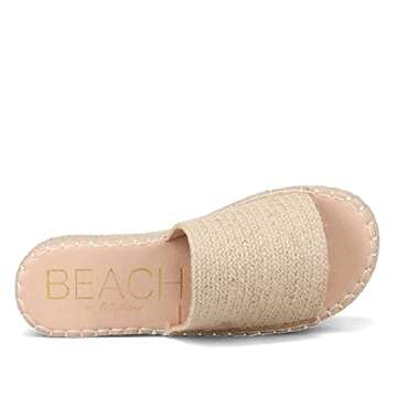 Coconuts by Matisse Womens Del Mar Espadrille Platform Casual Sandals Casual Low Heel 1-2" - Beige - Size 9 B