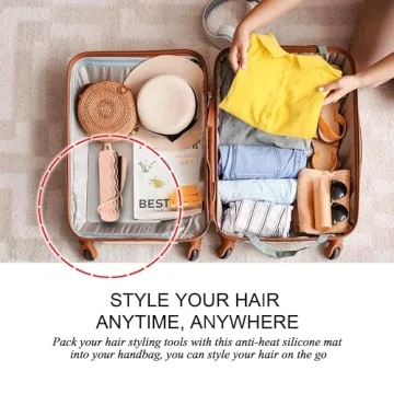 Sygile 11" X 7.5" Silicone Mat for Hair Styling Tools