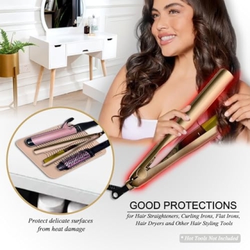 Sygile 11" X 7.5" Silicone Mat for Hair Styling Tools