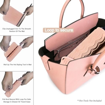 Sygile 11" X 7.5" Silicone Mat for Hair Styling Tools