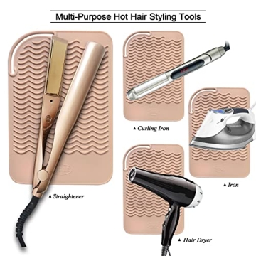 Sygile 11" X 7.5" Silicone Mat for Hair Styling Tools