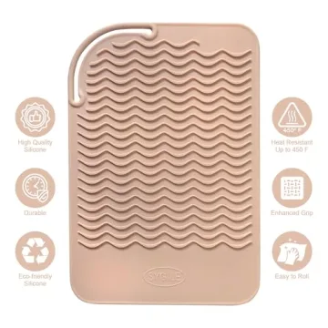Sygile 11" X 7.5" Silicone Mat for Hair Styling Tools