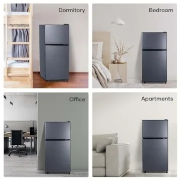 BODIOO Energy Saving Mini Fridge with Freezer 2.83 Cu.Ft