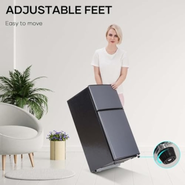 BODIOO Energy Saving Mini Fridge with Freezer 2.83 Cu.Ft