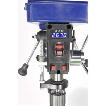 Rikon 12 Inch Variable Speed Drill Press for Woodworking