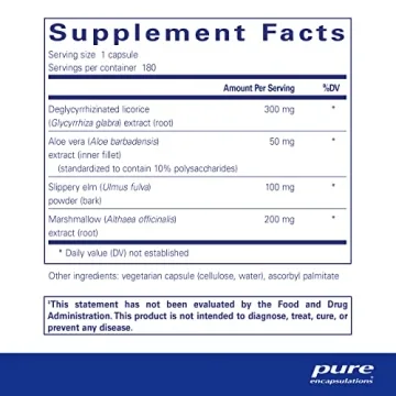 Pure Encapsulations DGL Plus - Vegan Gut Health Support