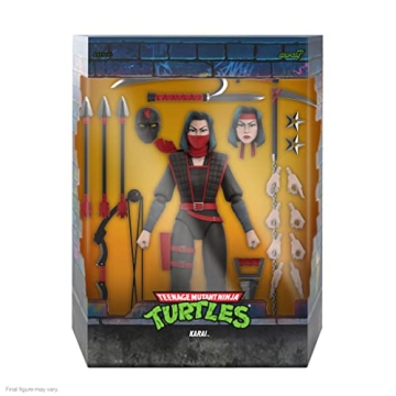 Super7 ULTIMATES! TMNT Karai Action Figure with Accessories