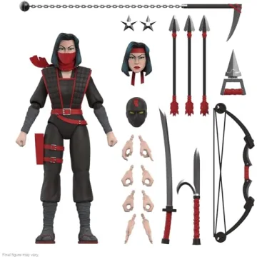 Super7 ULTIMATES! TMNT Karai Action Figure with Accessories