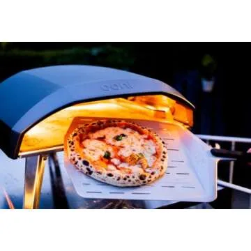 ooni 12” Perforated Pizza Peel – Metal Pizza Peel 12 Inch, Pizza Spatula Paddle, Lightweight Pizza Turning Peel with Long Handle, Pizza Oven Accessories, Pizza Tools, Rectangle Pizza Turner