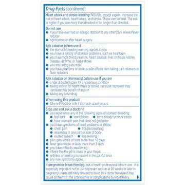 Aleve 50 Count Pain Relief Caplets for 12-Hour Relief