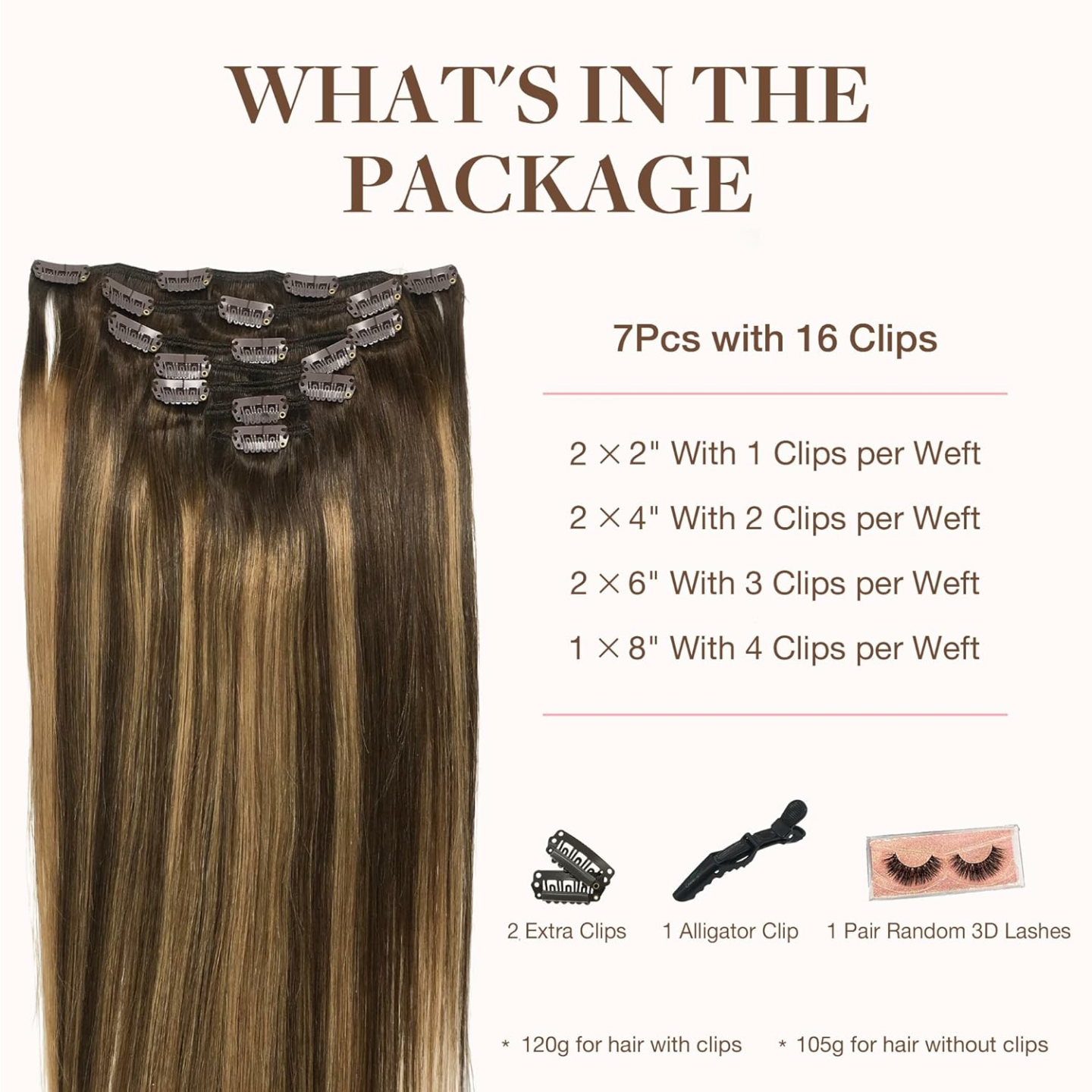 GOO GOO 14inch Clip-in Hair Extensions - Balayage Style