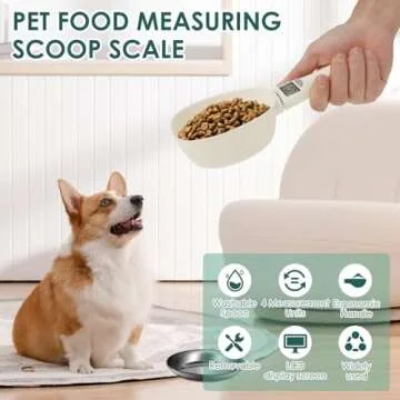 Accurate Food Measuring Scoop Scale for Kitchen & Pets