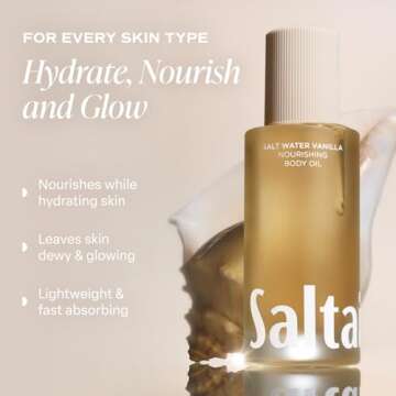Luxurious Saltair Body Oil | Hydrating Salt Water Vanilla Lotion