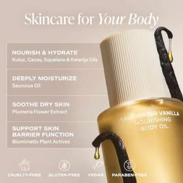 Luxurious Saltair Body Oil for Hydrated Skin in Vanilla