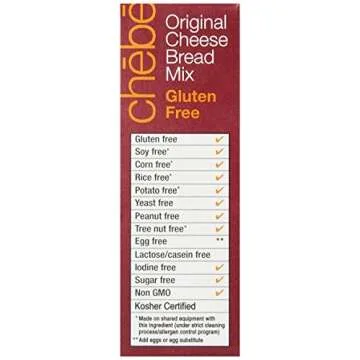 Chebe Bread Original Cheese Bread Mix, Gluten Free, 7.5-Ounce Bags (Pack of 8)