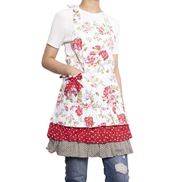 Stylish NEOVIVA Kitchen Apron for Women with Pocket