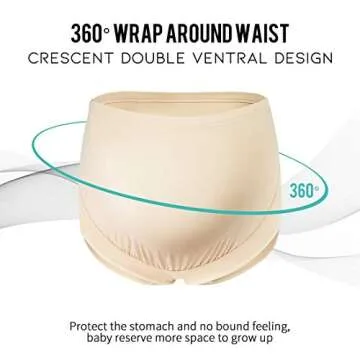 Mama Cotton Maternity Underwear for Expecting Moms - 3 Pack