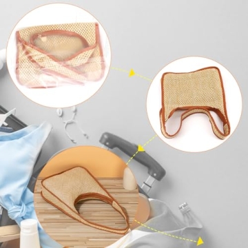 LADIHAB Woven Casual Tote Bags Shoulder Bag Small Beach Straw Bag for Women Hobo Handbags for daily use and Outdoor Vacation (Brown)