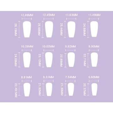 Y2K Long Coffin Cute Kawaii Press on Nails - 24Pcs