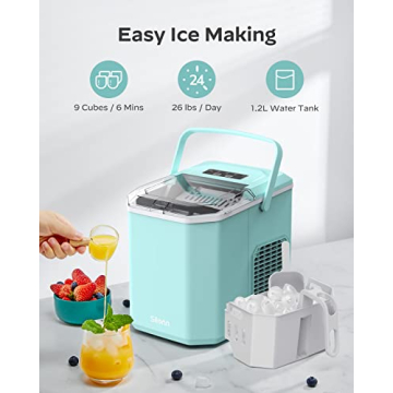 Silonn Ice Maker - Quick & Portable for Home & Camping