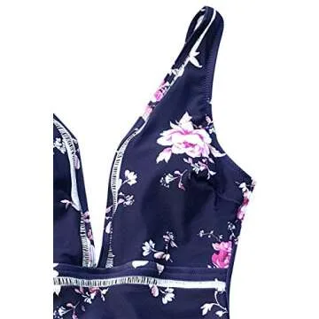 CUPSHE Women's in The Forest One-Piece Swimsuit Beach Swimwear Bathing Suit