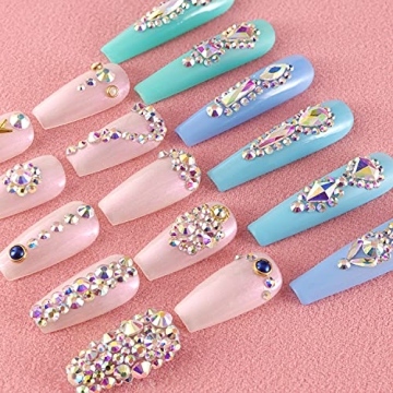 Radiant Iridescent Rhinestone Nail Art Kit for All