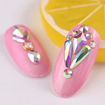 Radiant Iridescent Rhinestone Nail Art Kit for All