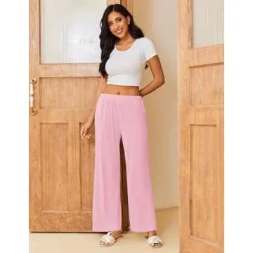 Ekouaer Women's Soft Pajama Pants with Pockets