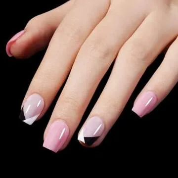 AILLSA Extra Short Coffin Nail Tips - 450PCS Full Cover