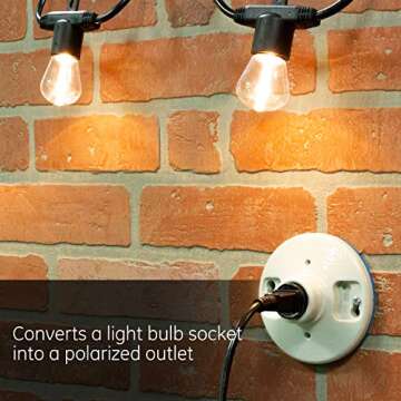 Power Gear Polarized Handy Plug Adapter, 4 Pack for Easy Power Connectivity