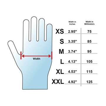 Adenna Shadow Black Powder Free Exam Gloves - 100 Count