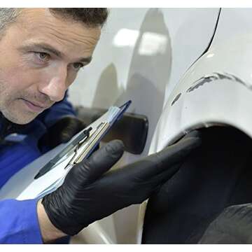 Adenna Shadow Black Powder Free Exam Gloves - 100 Count