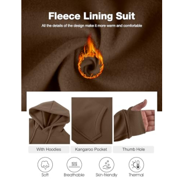 Flygo Women's Fleece Crop Sweatshirt Joggers Set