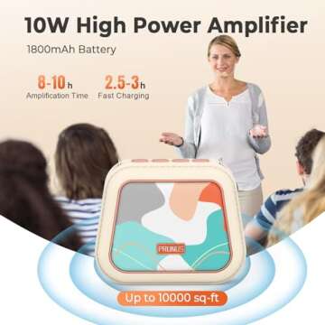Portable Voice Amplifier for Classroom and Outdoor Use