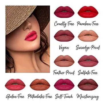 Eleman Beauty Matte Liquid Lipstick - Long-Wearing & Cruelty-Free