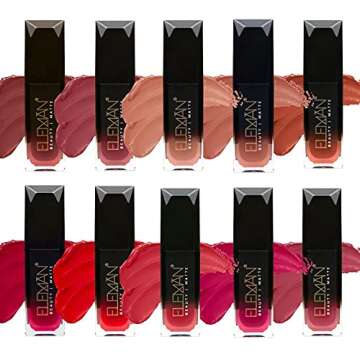 Eleman Beauty Matte Liquid Lipstick - Long-Wearing & Cruelty-Free