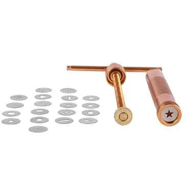 Stainless Steel Clay Extruder Sugar Paste Extruder Cake Fondant Decorating Tool Set Ceramics & Pottery Clay Extruders Mixers & Presses (Pink)
