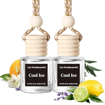 Cool Ice Car Air Freshener, Long Lasting 2 Pack