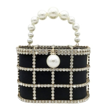 Boutique De FGG Elegant Rhinestone Evening Handbag