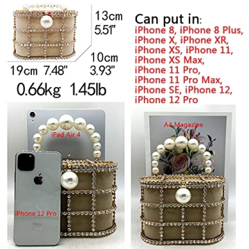 Boutique De FGG Elegant Rhinestone Evening Handbag