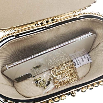 Boutique De FGG Elegant Rhinestone Evening Handbag