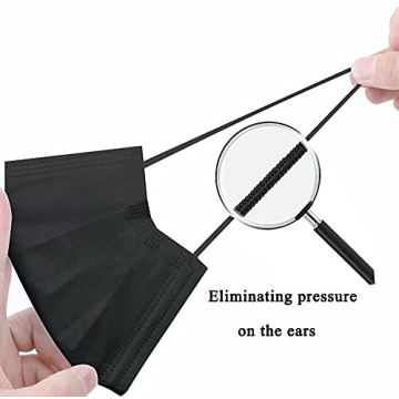 Kids Disposable Face Mask 100 PCS Black Ages 4-12