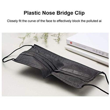 Kids Disposable Face Mask 100 PCS Black Ages 4-12