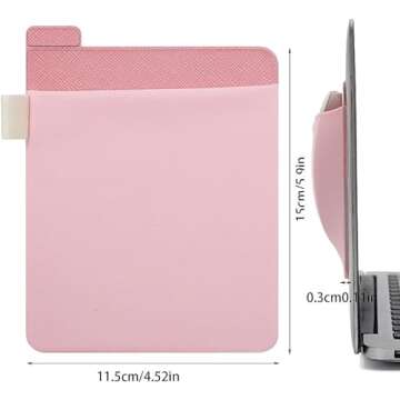 Pink External Hard Drive Holder - External Hard Drive Adhesive Carrying Case,Reusable Sleeve Storage Organizer Computer Hard Drive Bags and Cases for Battery Pack, Computers and Accessories