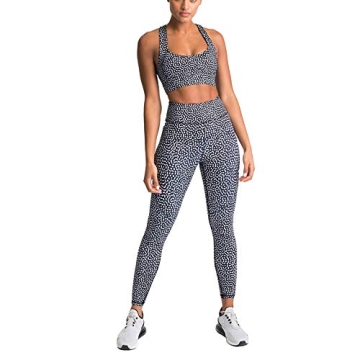 Hotexy Women Workout Sets 2 Pieces Leopard Print High Waisted Yoga Leggings with Stretch Sports Bra ...