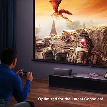 BenQ X1300i 4LED 1080p HDR Gaming Projector I Game Modes RPG FPS Sports I 120Hz 8.3ms Input Lag I Gr...