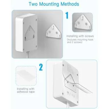 Flat Plug Outlet Extender with 3 USB Wall Plug(1 Type C), 4 AC Socket Wall Adapter, Electrical Outlet Extender, Power Strip Surge Protection with 8 ft Thin Extension Cord. White