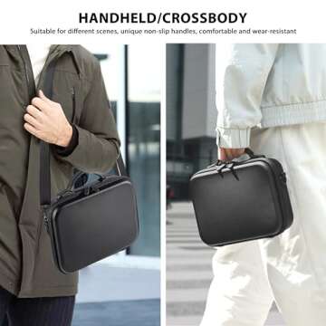 Tomat Action 5 Pro Carrying Case for DJI Osmo Action 5 Pro/Action 4 Camera Accessories Hard Shell Bag Travel Case Compatible with DJI Action 5 Pro/Action 4 Adventure