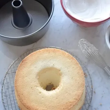 Wilton Advance Select Non-Stick Angel Food Cake Pan, 9.5 Inch, 2-Piece, Steel, Silver